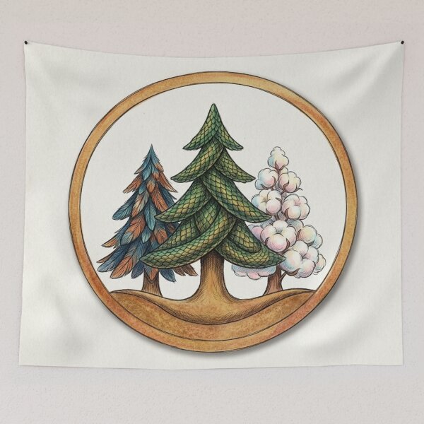 Item preview, Fantasy Pines Nature's Textures designed and sold by Ecosetereos.