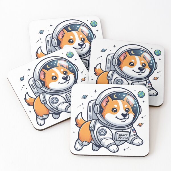 Item preview, Cute Corgi Astronaut Space Explorer - Kawaii Dog Galaxy Adventure. designed and sold by blessed by god.