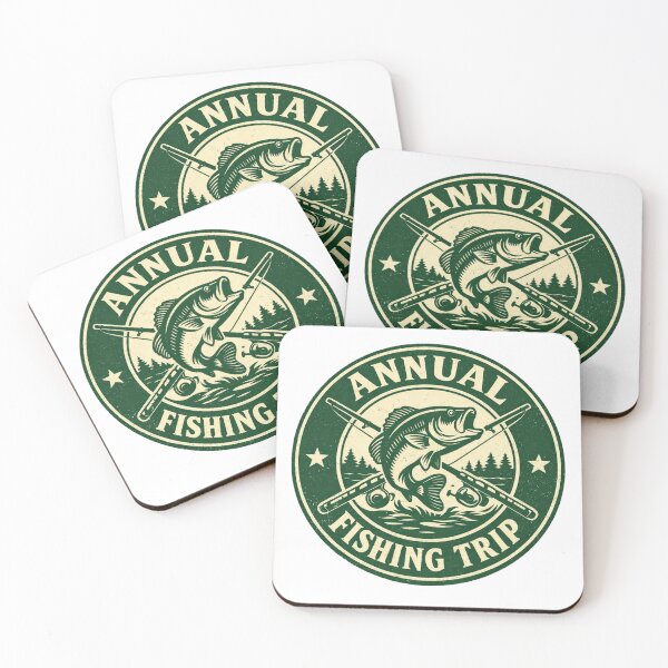 Item preview, Annual Fishing Trip Vintage Badge – Outdoor Fisherman Design designed and sold by EastEndTownie.