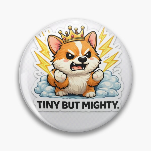 Item preview, Tiny But Mighty Cute Dog Sticker designed and sold by PavelskiArt.