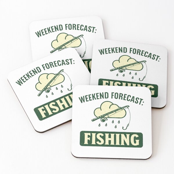 Item preview, Weekend Forecast: Fishing – Funny Vintage Fishing Design designed and sold by EastEndTownie.