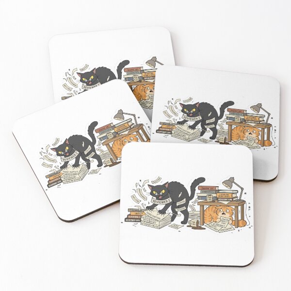 Item preview, "Reviewer 2" Cat Attacks Stressed PhD Student's Thesis Draft Meme Sticker designed and sold by AuroraPixelDa.