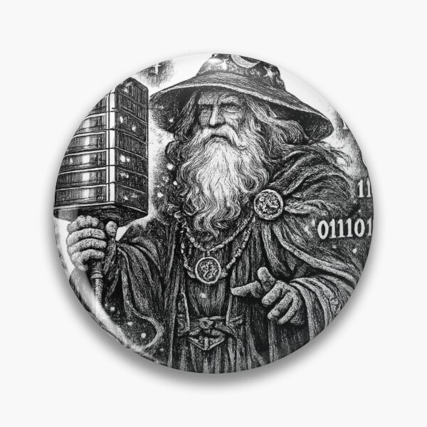 Item preview, Lord Of The Servers IT Support Wizard Fantasy Humor designed and sold by Retro Mood Co.
