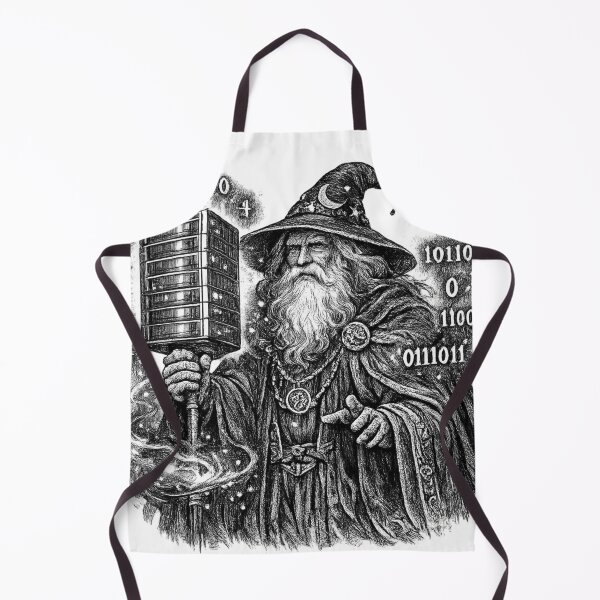 Item preview, Lord Of The Servers IT Support Wizard Fantasy Humor designed and sold by Retro Mood Co.