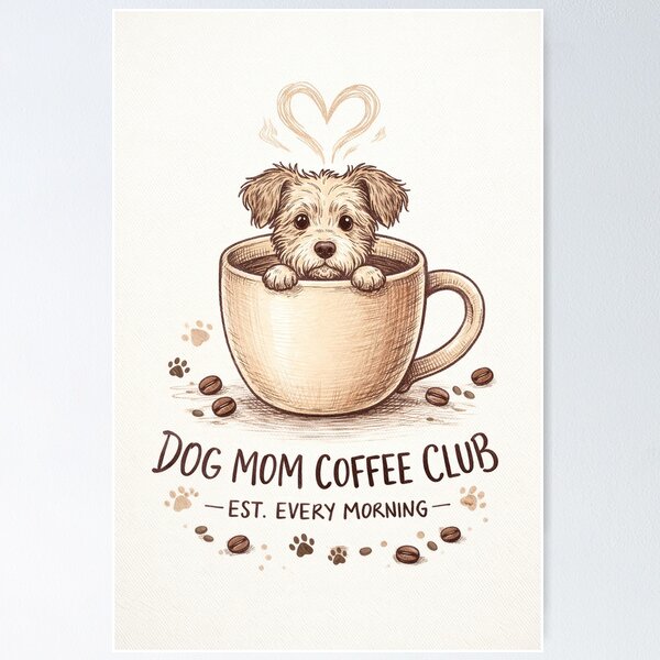 Item preview, Dog Mom Coffee Club designed and sold by jay0o0.