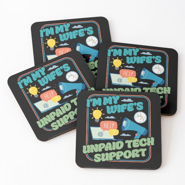 Item preview, I'm My Wife's Unpaid Tech Support - Funny Husband Comupter Humor designed and sold by PCStudio57.