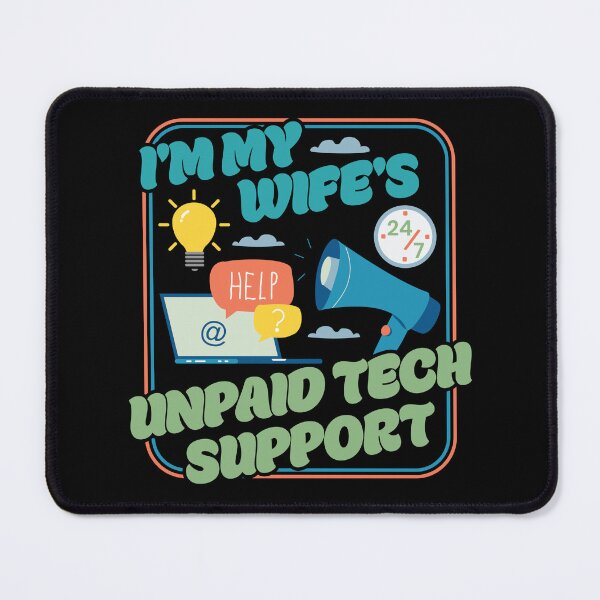 Item preview, I'm My Wife's Unpaid Tech Support - Funny Husband Comupter Humor designed and sold by PCStudio57.