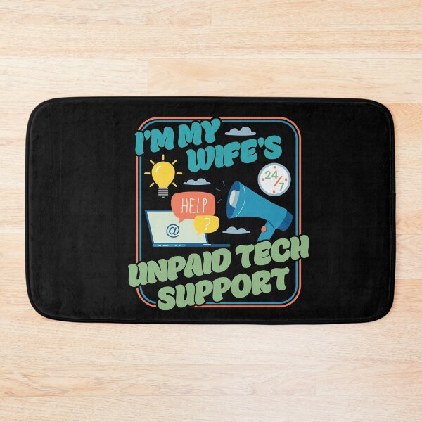 Item preview, I'm My Wife's Unpaid Tech Support - Funny Husband Comupter Humor designed and sold by PCStudio57.