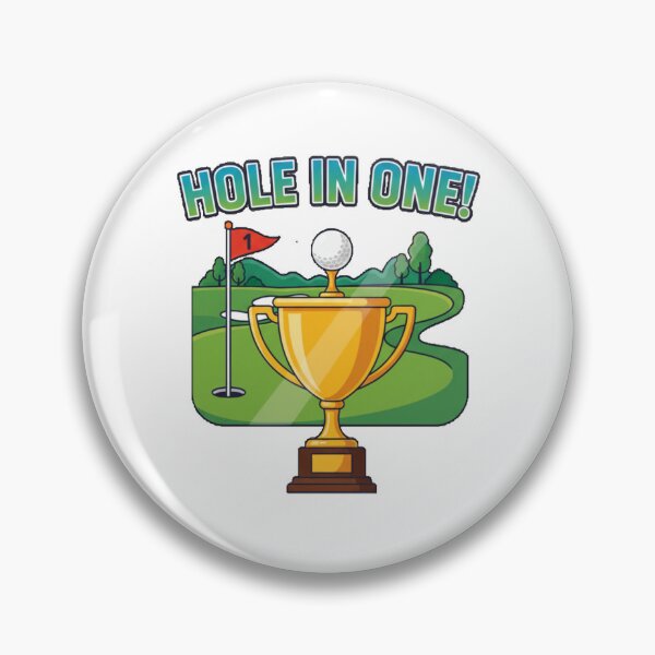 Item preview, Golf Gold Trophy - Ball Above Cup - HOLE IN ONE!l designed and sold by Giulivo Store Graphic.