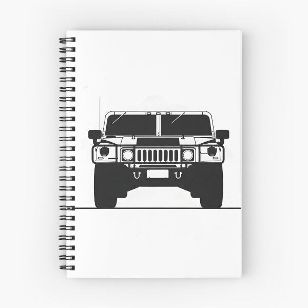Item preview, Hummer H1 Front View Illustration Iconic Military Off-Road 4x4 Minimalist Poster designed and sold by Motorline44.