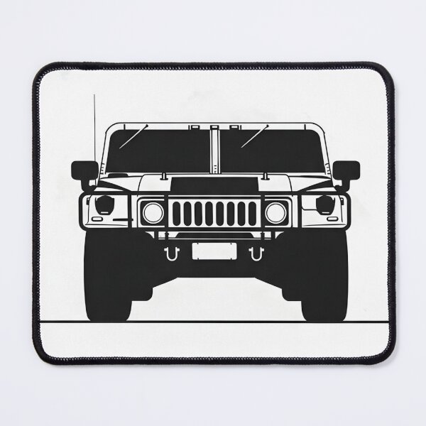 Item preview, Hummer H1 Front View Illustration Iconic Military Off-Road 4x4 Minimalist Poster designed and sold by Motorline44.