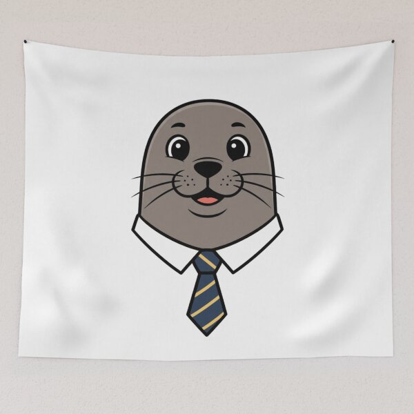 Item preview, Cute Cartoon Seal Boss In Business Attire designed and sold by k3rstman1.