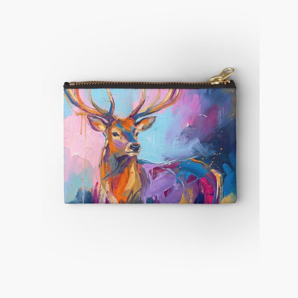 Item preview, Majestic Abstract Stag – Vibrant Colourful Wildlife Art designed and sold by Printpix.