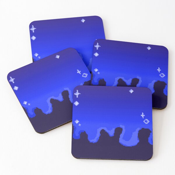 Item preview, Dark blue background print. Pixel fan art. designed and sold by YaroshMaria.