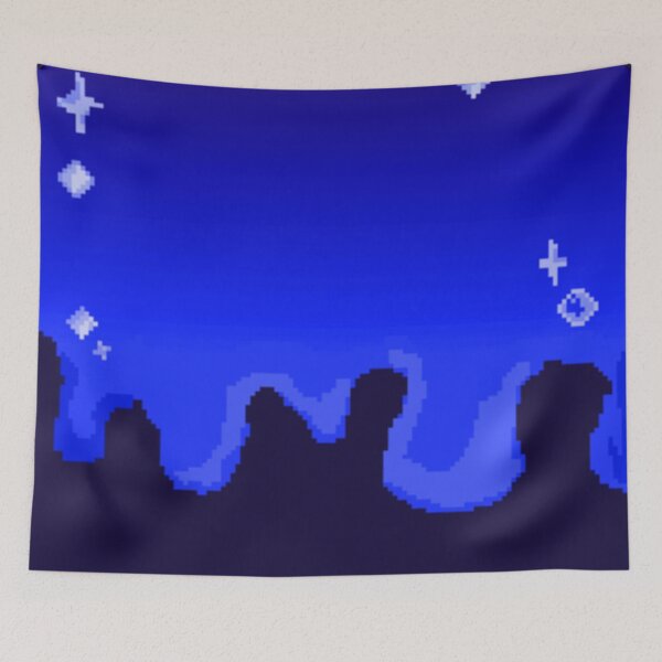 Item preview, Dark blue background print. Pixel fan art. designed and sold by YaroshMaria.