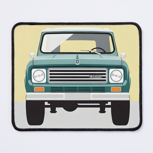 Item preview, International Scout Front View Illustration Classic Vintage Off-Road 4x4 Minimalist Poster designed and sold by Motorline44.