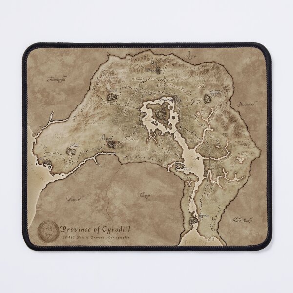 Item preview, Cyrodiil Map designed and sold by DeviantMerch.
