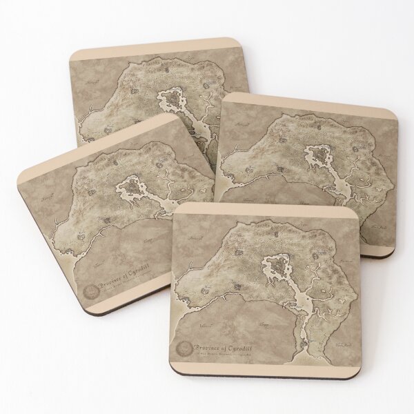 Item preview, Cyrodiil Map designed and sold by DeviantMerch.