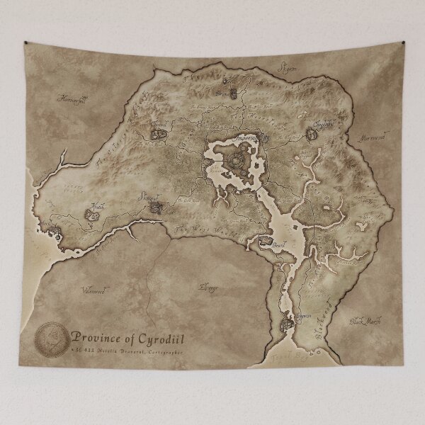 Item preview, Cyrodiil Map designed and sold by DeviantMerch.