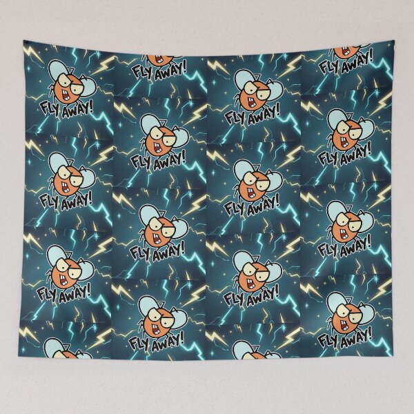 Item preview, Fly Away! Grumpy Orange Fly Insect Cartoon designed and sold by Taridesign.