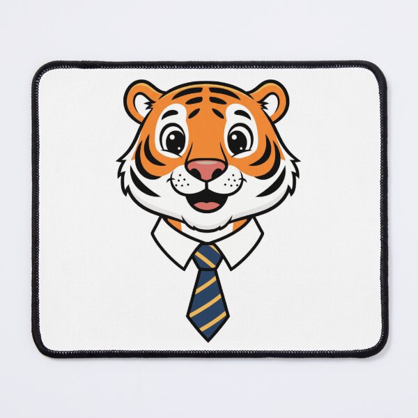 Item preview, Friendly Tiger Boss Cartoon Mascot with Tie designed and sold by k3rstman1.