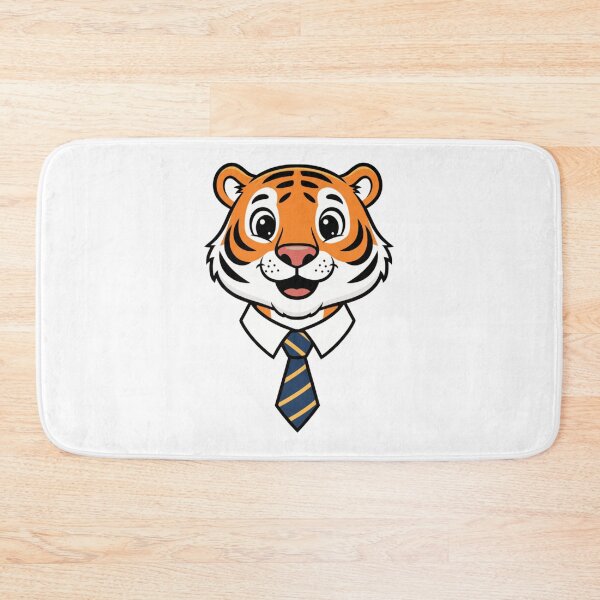 Item preview, Friendly Tiger Boss Cartoon Mascot with Tie designed and sold by k3rstman1.