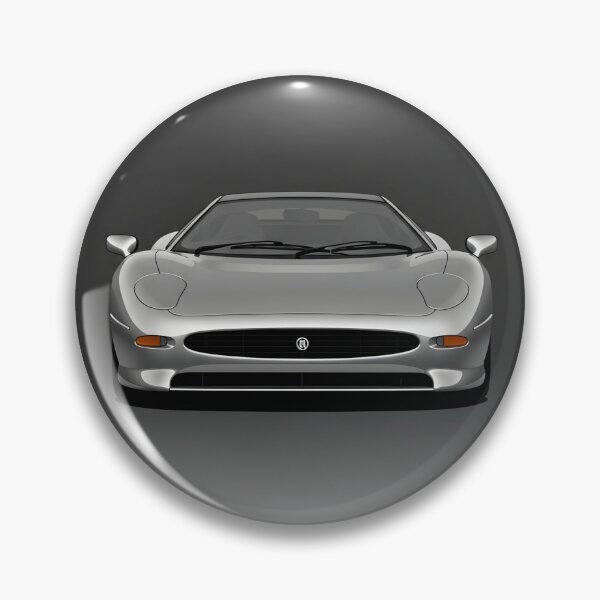 Artikelvorschau, Jaguar XJ220 Frontansicht Illustration – Kultiges britisches Supercar der 90er Jahre – Minimalistisches Poster entworfen und verkauft von Motorline44.