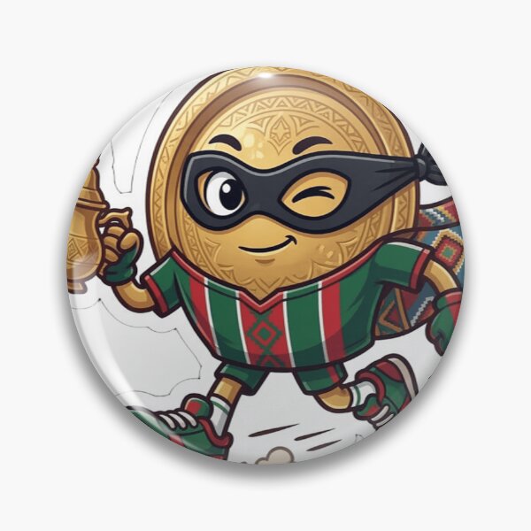 Item preview, Funny Super Moroccan Tea Character Sticker - Traditional Mint Tea Art designed and sold by zakman02.
