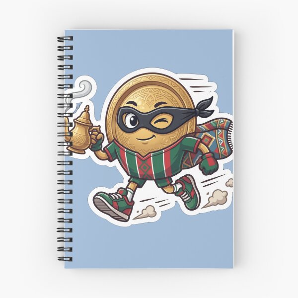 Item preview, Funny Super Moroccan Tea Character Sticker - Traditional Mint Tea Art designed and sold by zakman02.