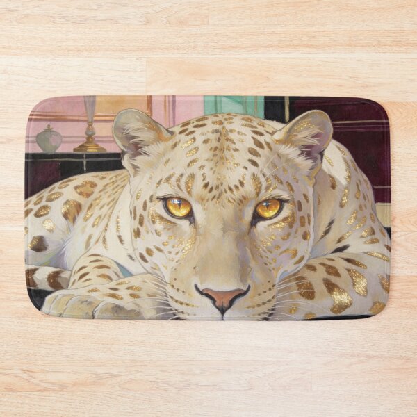 Item preview, Jaguar in Ivory and Gold designed and sold by HabitableMoons.