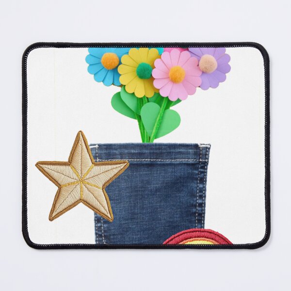 Item preview, Paper Flowers Boquet Deninm Pocket designed and sold by RosesVisuals.