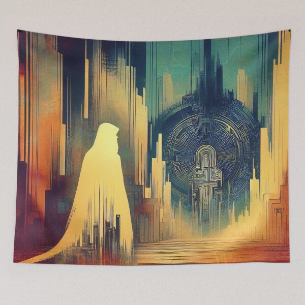 Item preview, Marin - seeker glyph glitchprint designed and sold by QiMera.