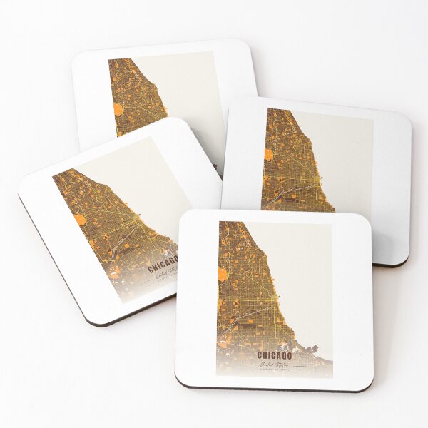 Item preview, Chicago United States City Map designed and sold by sheilaonseven.