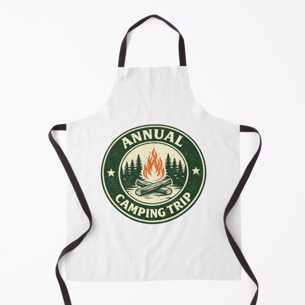 Item preview, Annual Camping Trip – Vintage Campfire Outdoor Badge designed and sold by EastEndTownie.