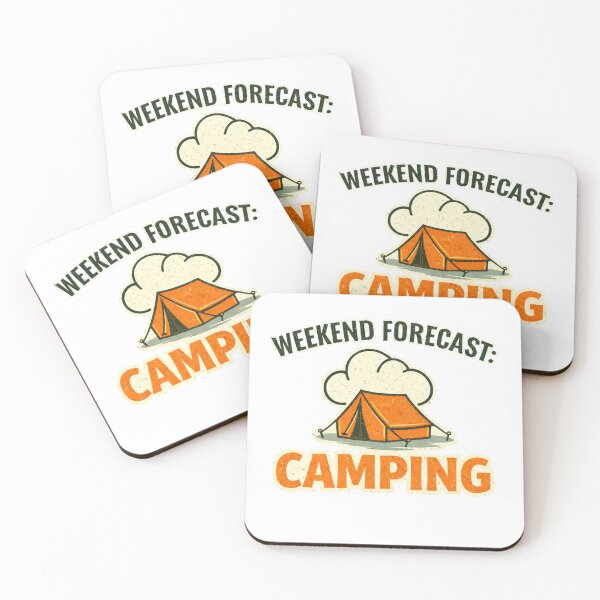 Item preview, Weekend Forecast: Camping – Funny Camping Trip Design designed and sold by EastEndTownie.