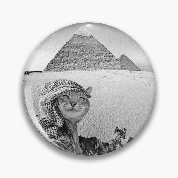 Item preview, Cat Selfie at Giza Pyramids - Funny Egypt Travel Meme. designed and sold by minstore.