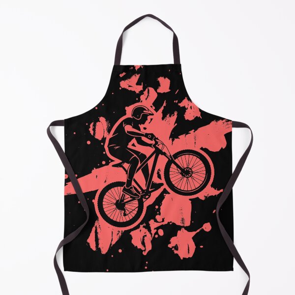 Item preview, MTB Splatter Art Mountain Bike Jump Silhouette designed and sold by LinaValearte.