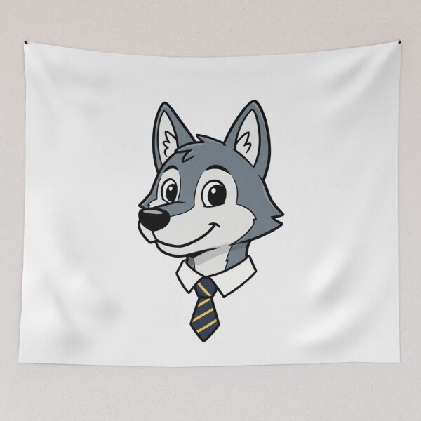 Item preview, Professional Cartoon Wolf Boss in Business Tie designed and sold by k3rstman1.