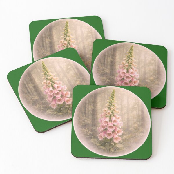 Item preview, Woodland Foxglove Spire – Elegant Floral Portrait designed and sold by TheJoyfulPen.