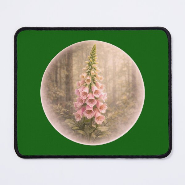 Item preview, Woodland Foxglove Spire – Elegant Floral Portrait designed and sold by TheJoyfulPen.