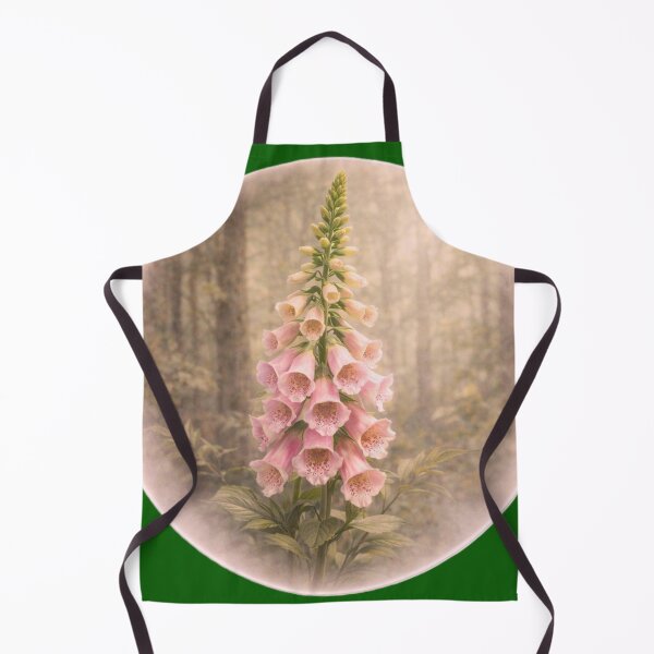 Item preview, Woodland Foxglove Spire – Elegant Floral Portrait designed and sold by TheJoyfulPen.