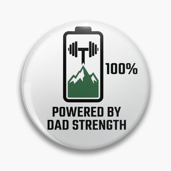 Item preview, Powered By Dad Strength Mountain Barbell Battery designed and sold by FunFitLife Studio.