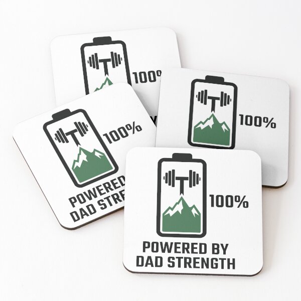 Item preview, Powered By Dad Strength Mountain Barbell Battery designed and sold by FunFitLife Studio.