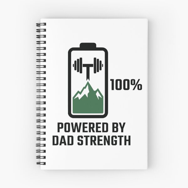 Item preview, Powered By Dad Strength Mountain Barbell Battery designed and sold by FunFitLife Studio.