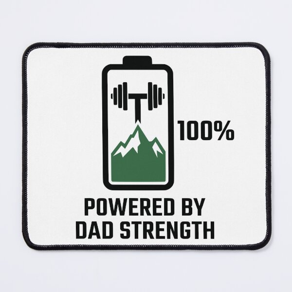Item preview, Powered By Dad Strength Mountain Barbell Battery designed and sold by FunFitLife Studio.