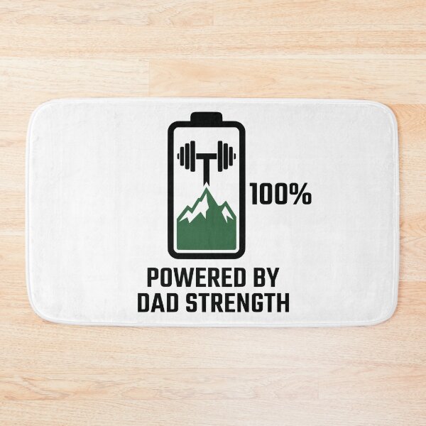 Item preview, Powered By Dad Strength Mountain Barbell Battery designed and sold by FunFitLife Studio.