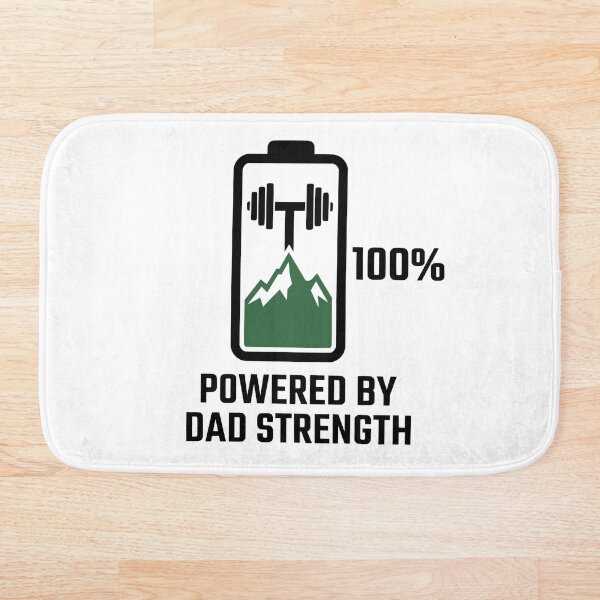 Item preview, Powered By Dad Strength Mountain Barbell Battery designed and sold by FunFitLife Studio.