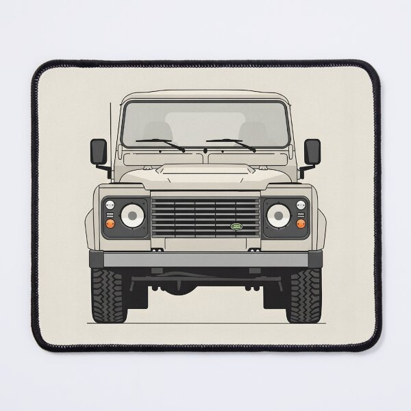 Item preview, Land Rover Defender 90 Front View Illustration Classic British Off-Road 4x4 Minimalist Poster designed and sold by Motorline44.