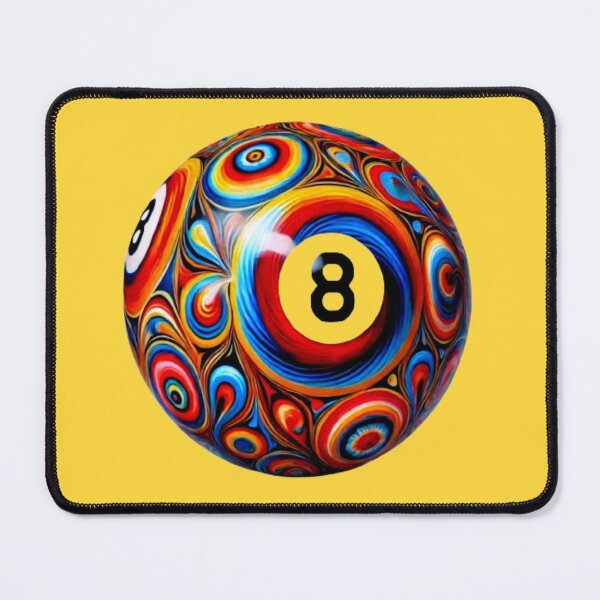 Item preview, Psychedelic 8-Ball: Surreal Swirls & Hidden Fortunes designed and sold by daweave77.
