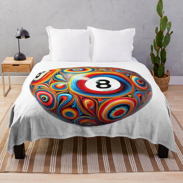 Item preview, Psychedelic 8-Ball: Surreal Swirls & Hidden Fortunes designed and sold by daweave77.